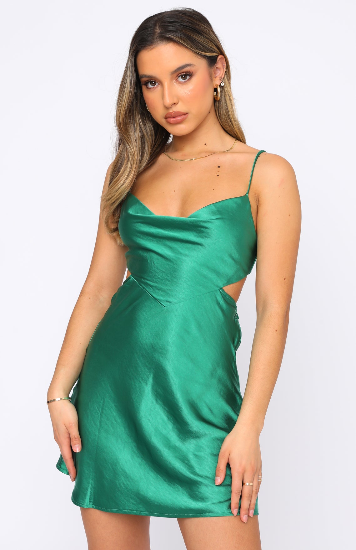 Never Left You Mini Dress Forest Green ...